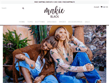 Tablet Screenshot of makieblack.com